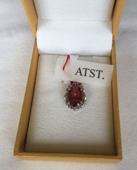 Picture of Red tourmaline pendant